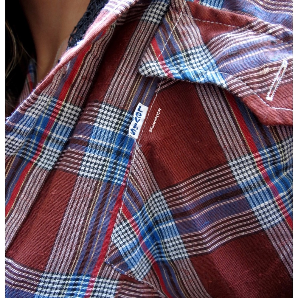 Vintage Levi’s oversized plaid boyfriend flannel 🍂 - Picture 4 of 6